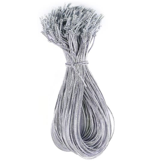 JAM Paper Home Décor Trimmings 6" Elastic Hangtag String Loops